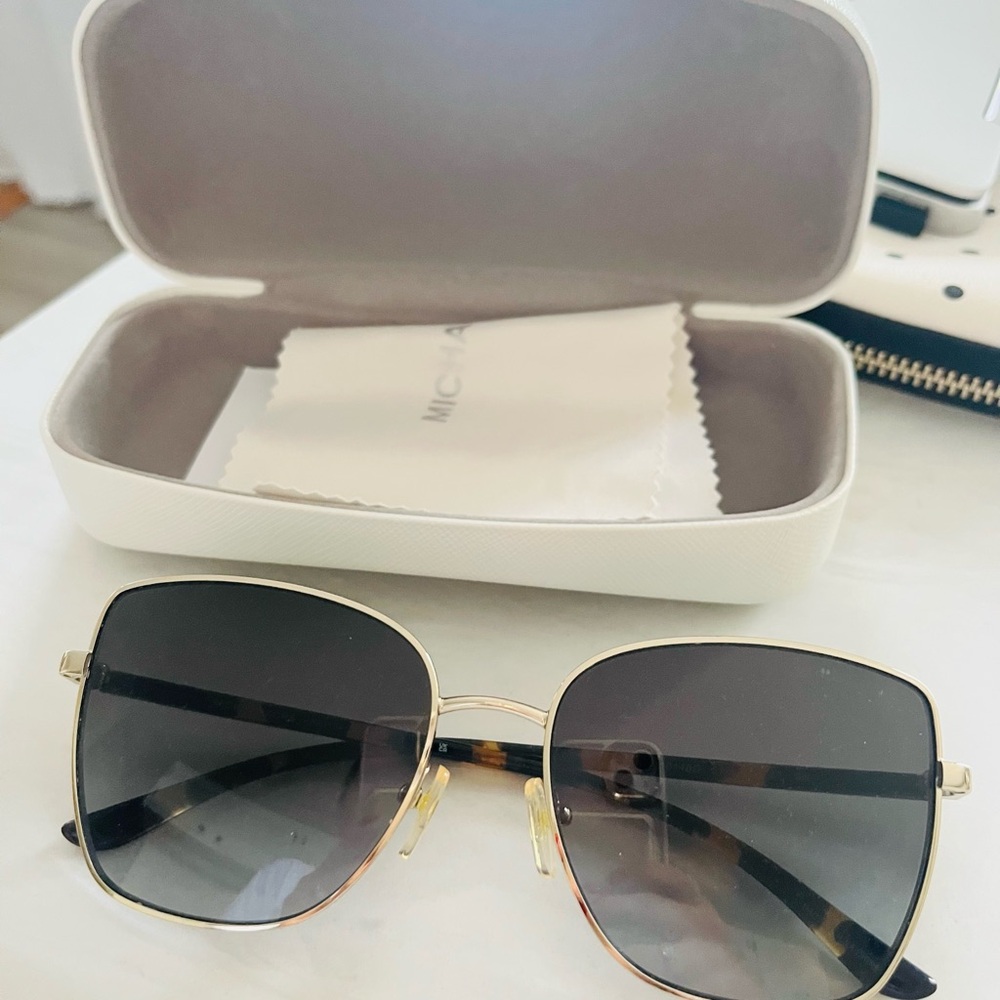 Michael Kors Gold and Black Women's Sunglasses